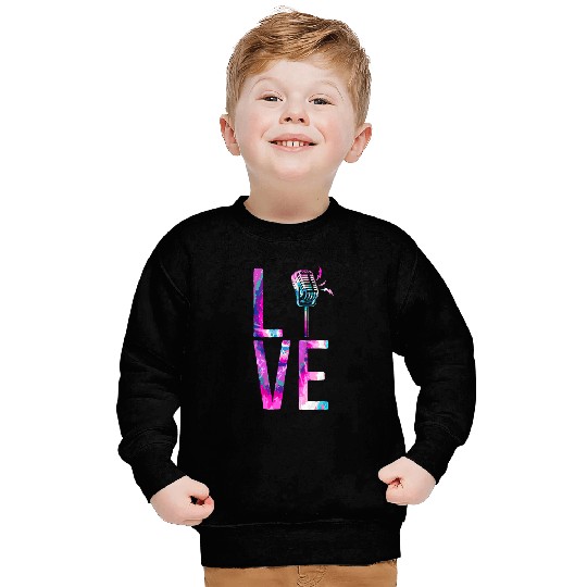 Karaoke Singer Microphone Vocalist Sweatshirts