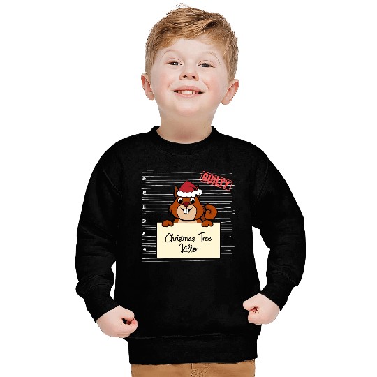 Squirrel christmas funny prison Sweatshirts