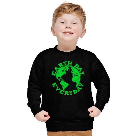 Earth Day Everyday Artitistic Design Save The Plan Sweatshirts