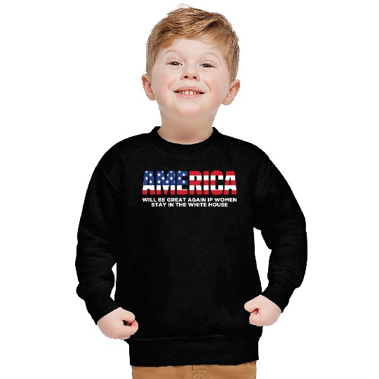 America Will Be Great Again Black Sweatshirts