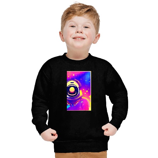 Astronaut neon colors Sweatshirts