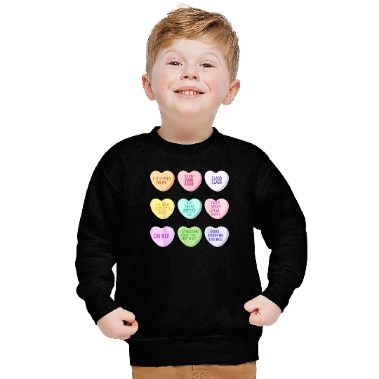 Teacher Valentines Day Conversation Heart School Sweatshirts