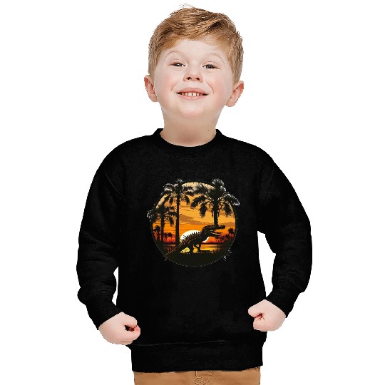 Florida Everglades Sunset Alligator and Palm Tree Sweatshirts