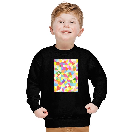 Bright Colored Crystals. Crystal Pattern Sweatshirts