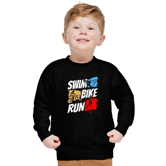 Swim Bike Run Triathlete Triathlon Triathlons Sweatshirts