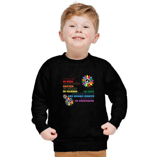 Distressed Science Is Real Black Sweatshirts