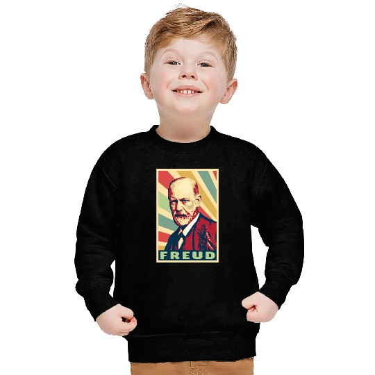 Sigmund Freud Vintage Colors Sweatshirts