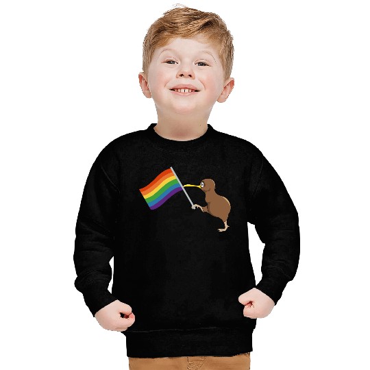 Rainbow Kiwi Pride Sweatshirts