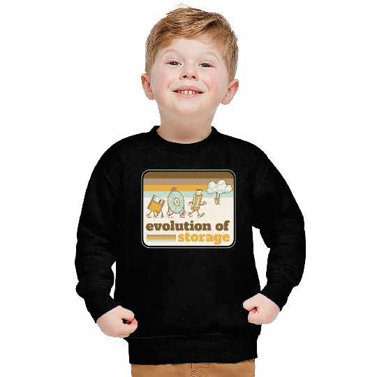 Computer storage evolution Sweatshirts