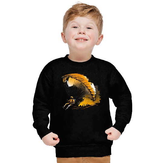 cool paraglider in action Sweatshirts