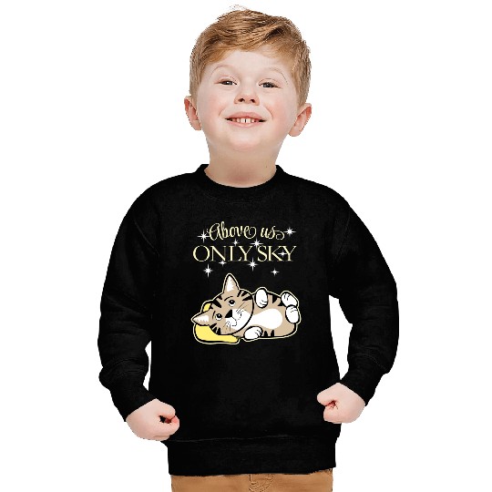 Above Only Sky Cat Night Sweatshirts