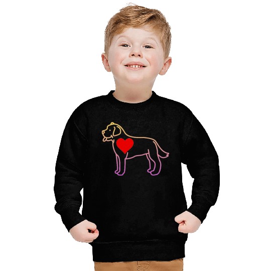 Labrador big heart Sweatshirts