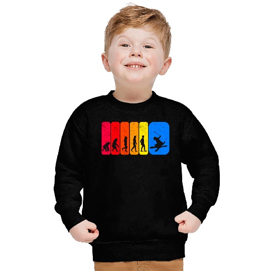 Funny Ski Freestyle Evolution Sweatshirts