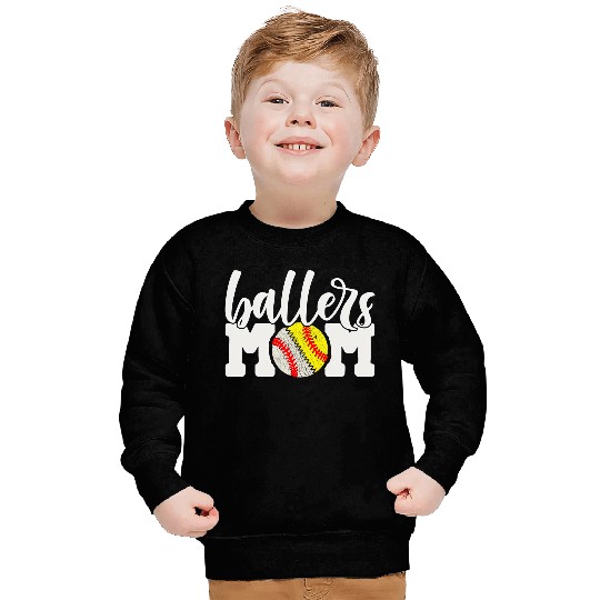 Ballers Mom Baseball Softball Cheer Mother Sweatshirts