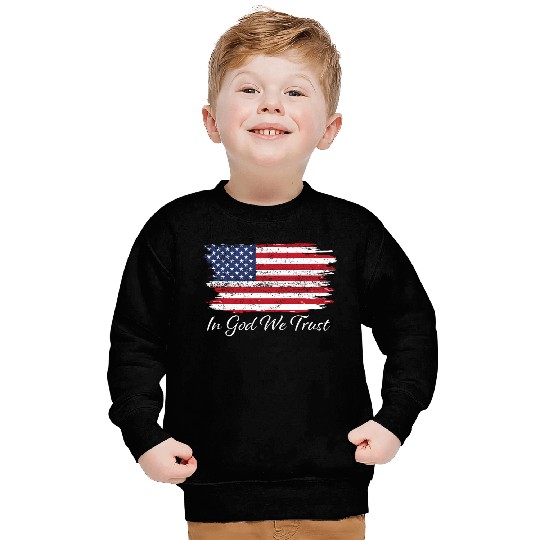 In God We Trust Us Flag Patriotic Sweatshirts