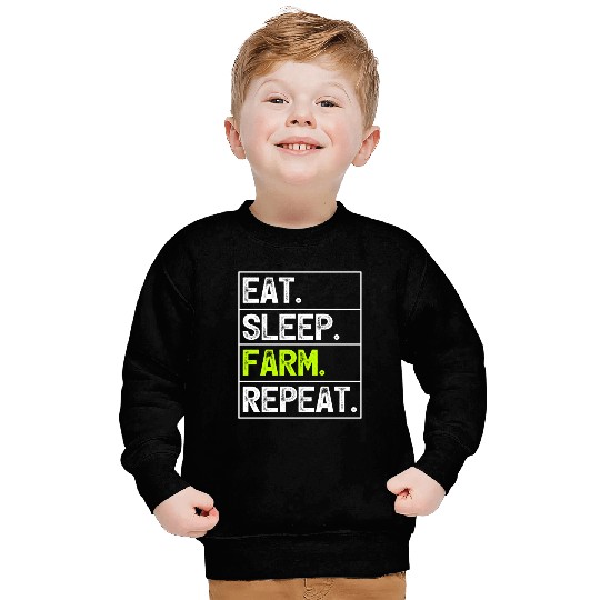 Farmer Farming Eat Sleep Farm Repeat Sweatshirts