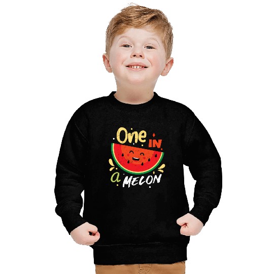 One In A Melon Watermelon Fruitarian Summer Fruit Sweatshirts