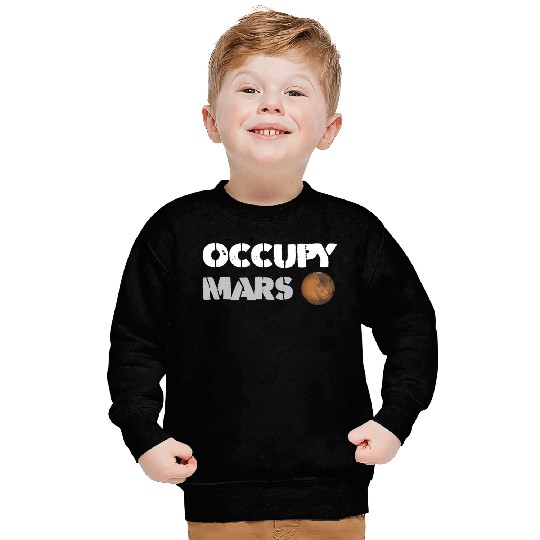 Occupy Mars Replica Science Space Nerd Genius Sweatshirts