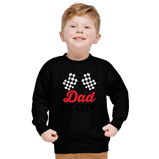 Dad Pit Crew for Racing Party Costume Sweatshirts