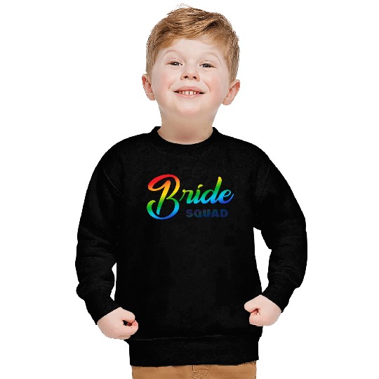 Bride Squad Rainbow Sweatshirts
