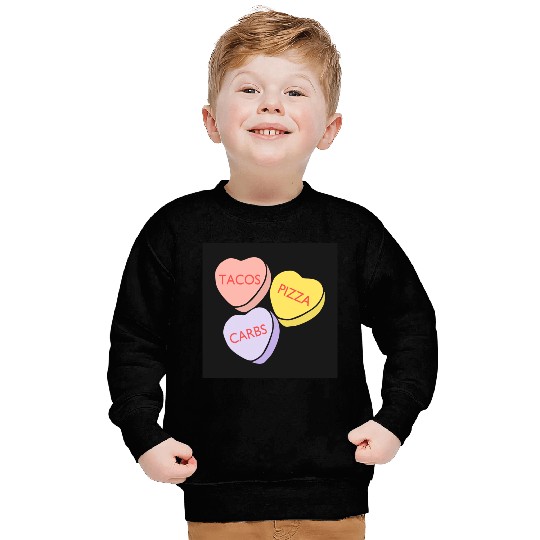 FRONTARTFunny Conversation Hearts Candy Sweatshirts