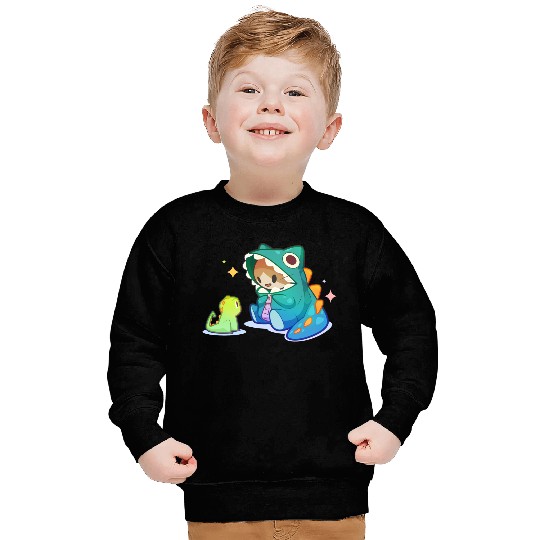 Dino Cat Sweatshirts