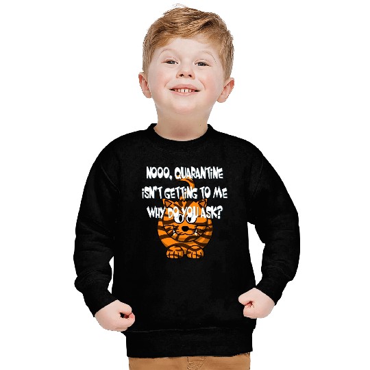 Crazy Cat Social Distancing Face Mask Funny Sweatshirts