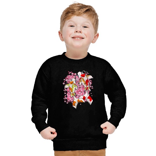 Sakura Koi Fish Gift Cherry Blossom Koi Carp Sweatshirts