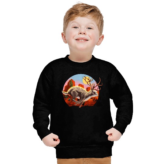 Jackalope Cryptid Rabbit Sweatshirts