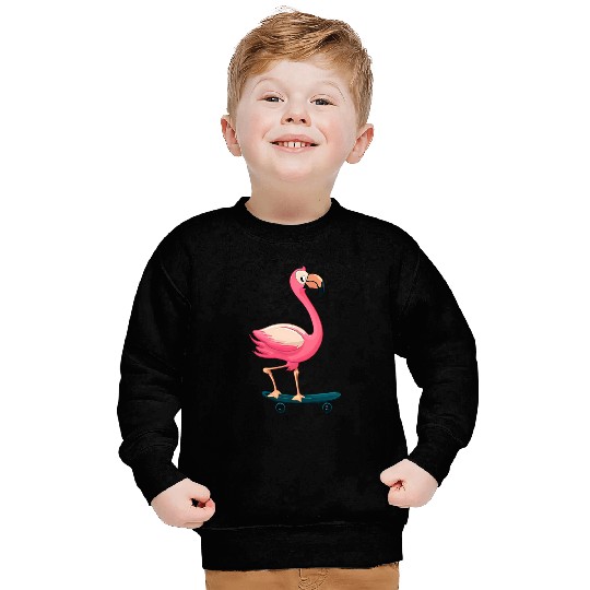 Flamingo skateboarding Sweatshirts