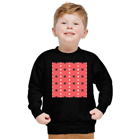 pink polka dots pattern design Sweatshirts