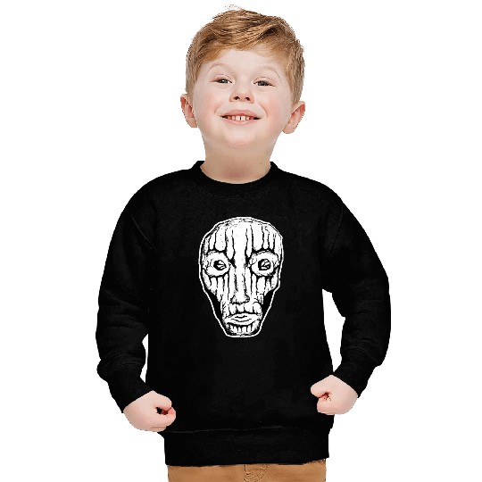 Native Stripper - White Cutout - Black Drawing Sweatshirts