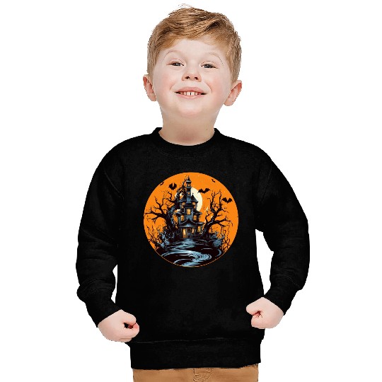 Halloween House Vintage Sweatshirts