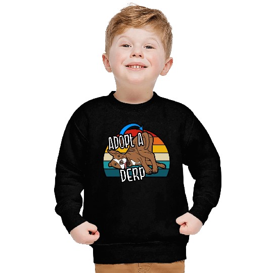 Pit Bull Lover Adopt A Derp Dog Rescue Sweatshirts