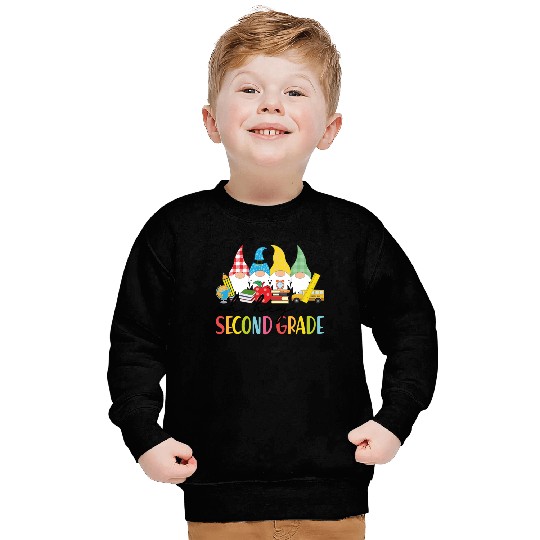 Oh Hey Second Grade Gnomes Student 2nd Grade Back Sweatshirts
