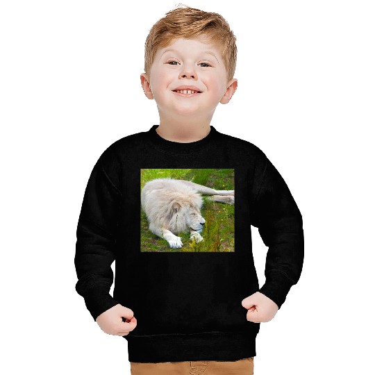 Slumbering Ivory King South African White Lion Sweatshirts
