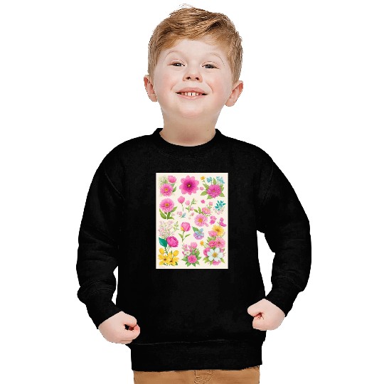 Buttercup and Marigold Spring Flowers Sweatshirts