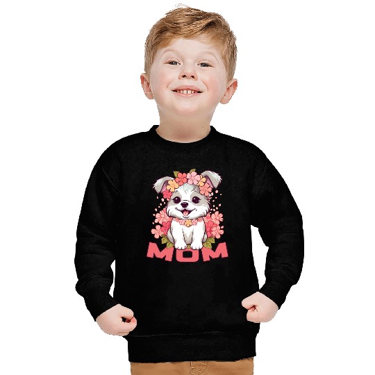 DOG MOM FLORAL Sweatshirts