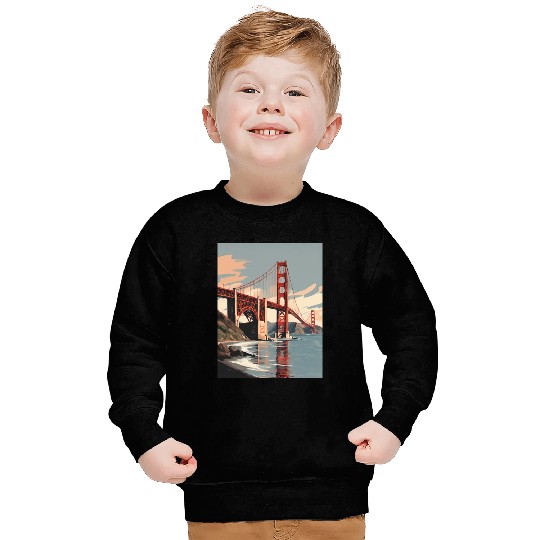 Golden Gate Bridge California Sweatshirts, Golden Gate