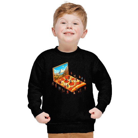 Pizza Hiking People Sweatshirts