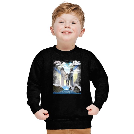 Celestial Gateway - Angelic Serenity Sweatshirts
