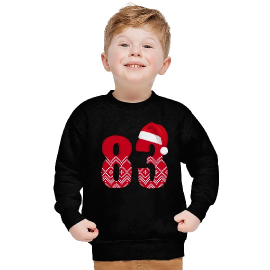 Number 83 - Happy Christmas Eighty Three Sweatshirts