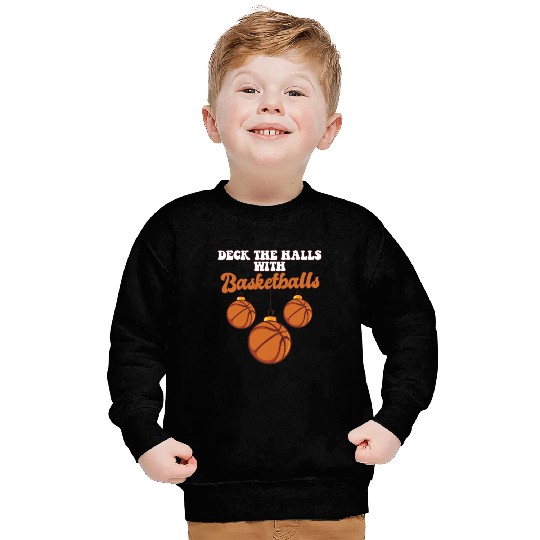 Basketball Player Coach Christmas Balls Deck The Sweatshirts