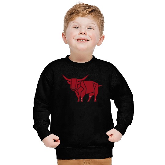 Courageous Bull Heart Sweatshirts