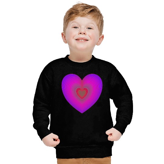 Purple Heart Beating Sweatshirts