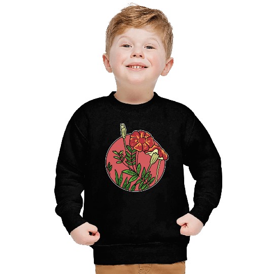 Mexican Marigold Nature Lover Gift Sweatshirts
