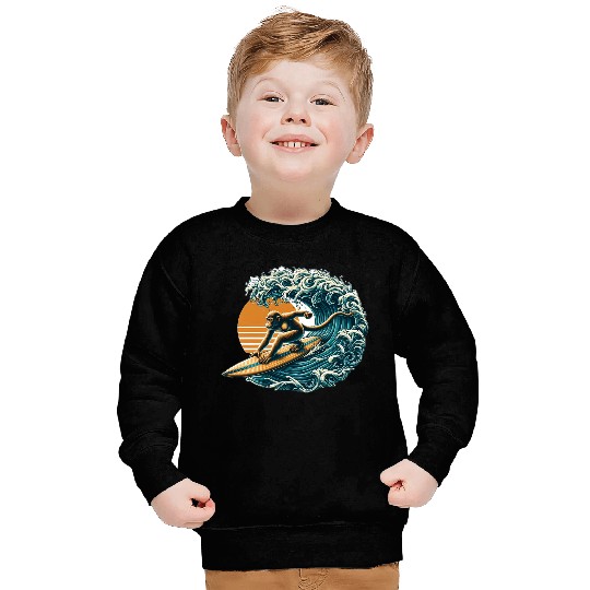 Surfing monkey Sweatshirts