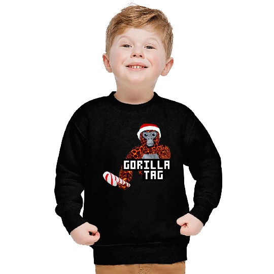 Gorilla Tag Santa Monkey Candy Cane Gorilla Sweatshirts