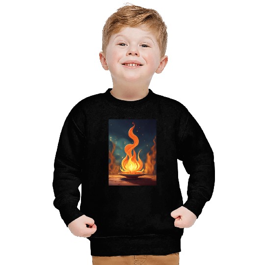 drawing a flame art Sweatshirts