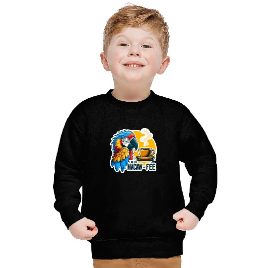 Blue Gold Macaw Macaw-Fee Coffee Lover Sweatshirts